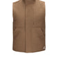 Men's Sherpa Lined Brown Duck Vest - VLS2 - Brown Duck