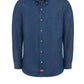 Men's Denim Long-Sleeve Work Shirt - WL30 - Indigo Blue