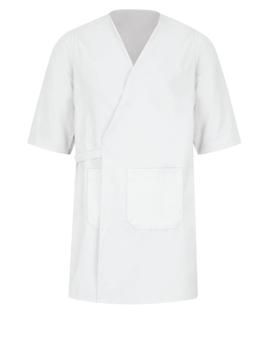 Unisex 30" Collarless Butcher Wrap - WP10 - White