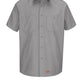 Men's Canvas Short-Sleeve Work Shirt - WS20 - Silver