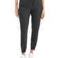 Women's Six-Pocket Hi-Low Leg Cuffs Jogger Pant - WB415 - Pewter