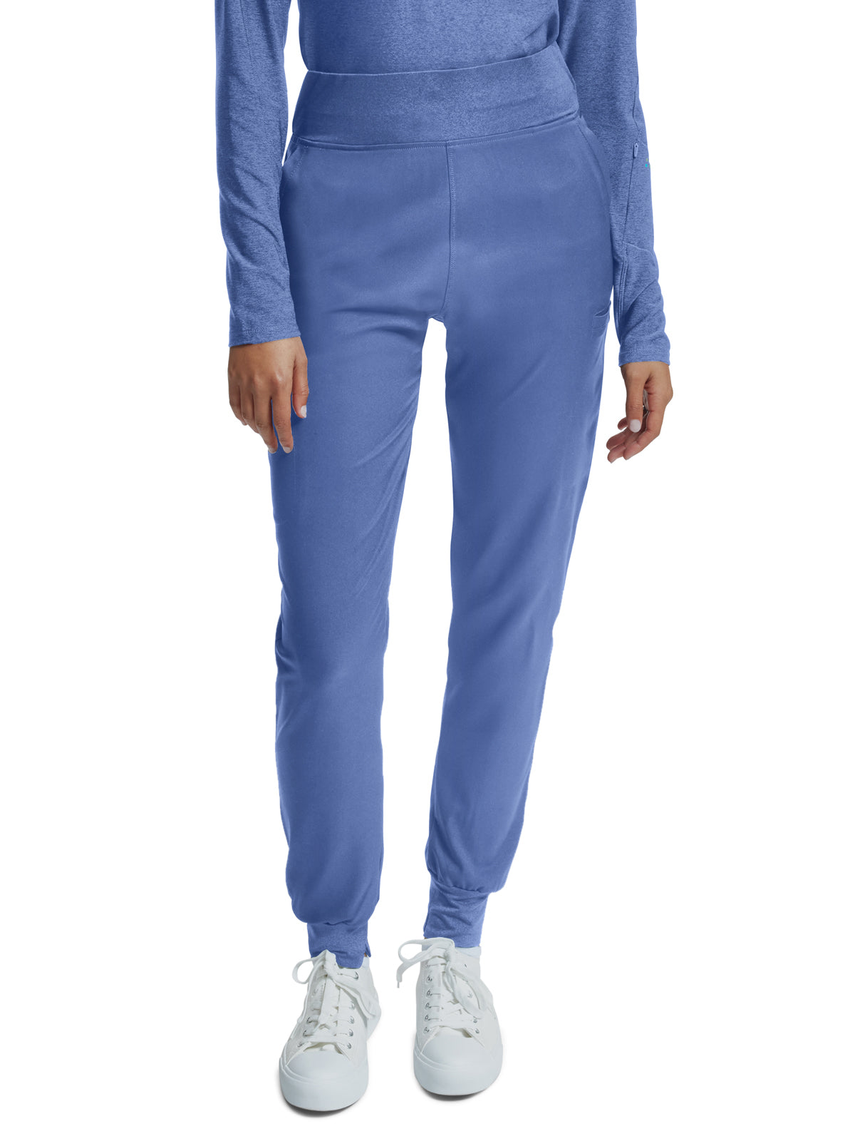 Women's Six-Pocket Knitted Waistband Jogger Pant - WB420 - Ceil