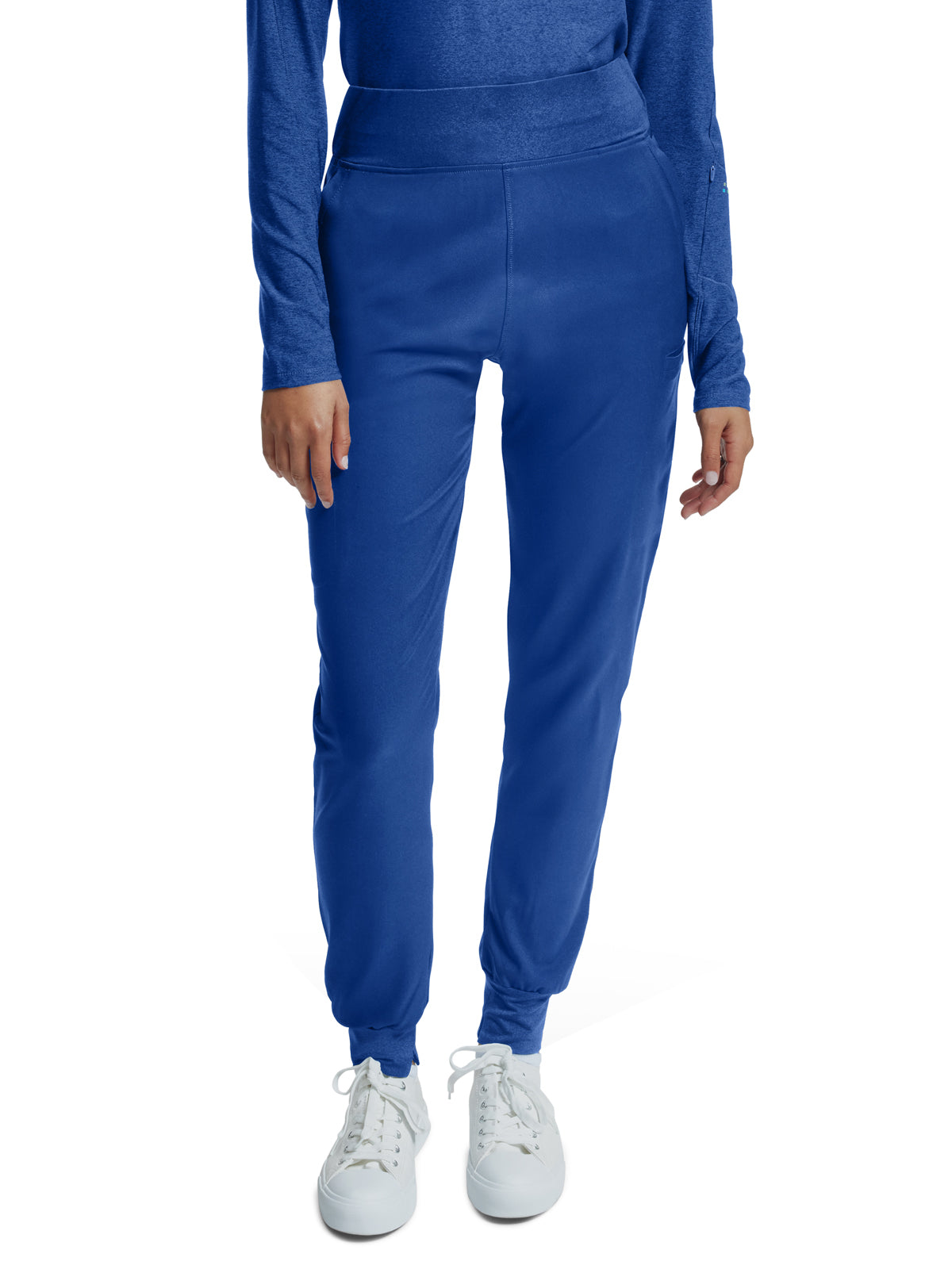 Women's Six-Pocket Knitted Waistband Jogger Pant - WB420 - Royal