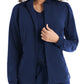 Women's Two-Pocket Mock Neck Zip-Front Jacket - WJ704 - Navy