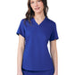 Women's Two-Pocket Knit Collar V-Neck Top - WT119 - Galaxy