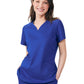 Women's Three-Pocket Curved V-Neckline Top - WT121 - Galaxy