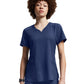 Women's Three-Pocket Curved V-Neckline Top - WT121 - Navy