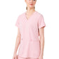 Women's Three-Pocket V-Neck Top - WT127 - Alloy Pink