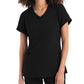 Women's Three-Pocket V-Neck Top - WT127 - Black