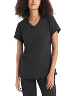 Women's Three-Pocket V-Neck Top - WT127 - Pewter