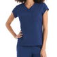 Women's One-Pocket V-Neck Top - WT128 - Navy