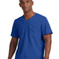 Men's Two-Pocket Fluid Resistant V-Neck Top - WT131 - Royal