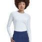 Women's Shirttail Hemline Underscrub Tee - WT311 - White